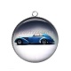 Pendentif Cabochon Argent - voiture