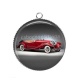 Pendentif Cabochon Argent - voiture