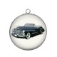 Pendentif Cabochon Argent - voiture