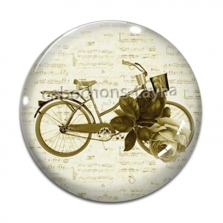Cabochon Verre - vélo