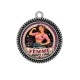 Pendentif Cabochon Argent - je suis une femme super cool