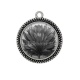 Pendentif Cabochon Argent - plume