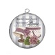 Pendentif Cabochon Argent - chapeau de paris