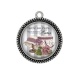 Pendentif Cabochon Argent - chapeau de paris