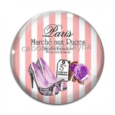 Cabochon Verre - chaussure