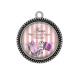 Pendentif Cabochon Argent - chaussure