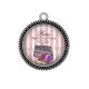 Pendentif Cabochon Argent - sac