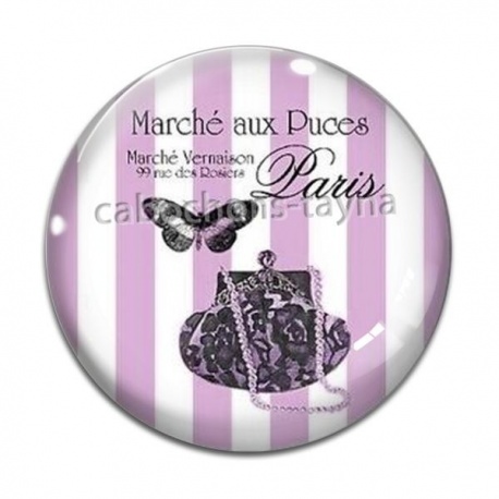 Cabochon Verre - sac