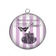 Pendentif Cabochon Argent - sac