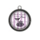 Pendentif Cabochon Argent - sac