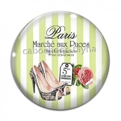 Cabochon Verre - chaussure