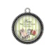 Pendentif Cabochon Argent - chaussure