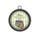 Pendentif Cabochon Argent - sac