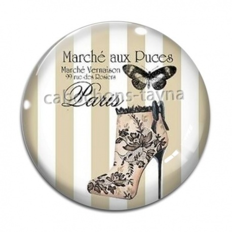 Cabochon Verre - chaussure