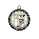 Pendentif Cabochon Argent - chaussure