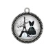 Pendentif Cabochon Argent - robe