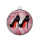 Pendentif Cabochon Argent - chaussure