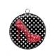 Pendentif Cabochon Argent - chaussure
