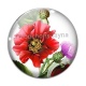 Cabochon Verre - fleur