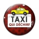 Cabochon Verre - taxi qui déchire