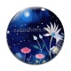 Cabochon Verre - fleur