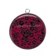 Pendentif Cabochon Argent - fleur