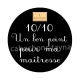 bon point pour maîtresse