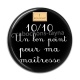 Cabochon Résine - bon point pour maîtresse
