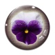 Cabochon Verre - fleur