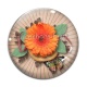 Cabochon Verre - fleur