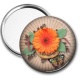 Miroir de poche - fleur