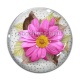 Cabochon Verre - fleur