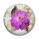 Cabochon Verre - fleur