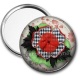 Miroir de poche - fleur