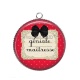 Pendentif Cabochon Argent - maîtresse géniale