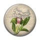 Cabochon Résine - fleur exotique