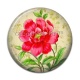 Cabochon Résine - coquelicot
