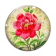 Cabochon Verre - coquelicot