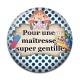 Cabochon Résine - maîtresse gentille