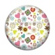 Cabochon Verre - fleur