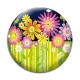 Cabochon Verre - fleur
