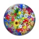 Cabochon Verre - tournesol