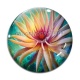 Cabochon Verre - fleur exotique