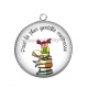 Pendentif Cabochon Argent - maîtresse gentille