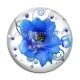 Cabochon Verre - fleur