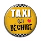 Cabochon Résine - taxi qui déchire