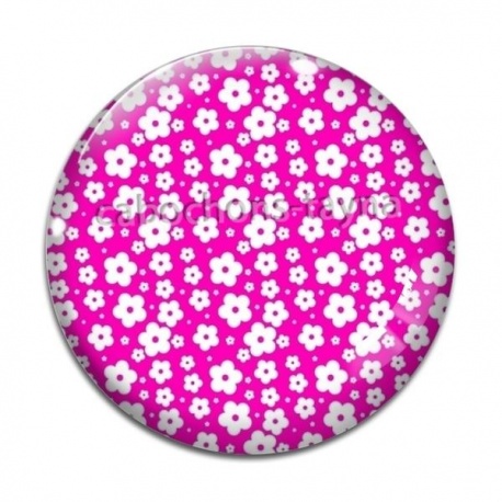 Cabochon Verre - fleur