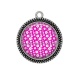 Pendentif Cabochon Argent - fleur
