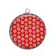 Pendentif Cabochon Argent - fleur