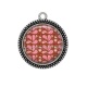 Pendentif Cabochon Argent - fond 